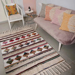 Hand-weaved 100% Multi-color Rug - SanskrutiHomes