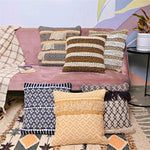 Multi-color Set of 6 boho Cushion Covers - SanskrutiHomes