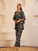 Multi Color Floral Printed Pure Cotton Night Suit - SanskrutiHomes