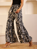 Black Color Viscose Rayon Printed pant for women - SanskrutiHomes