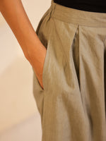 Grey Cotton Solid Lounge Pants for Women - SanskrutiHomes