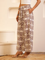White Color Cotton Printed pant for women - SanskrutiHomes