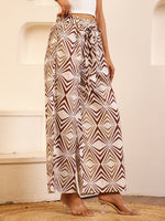 White Color Cotton Printed pant for women - SanskrutiHomes