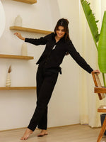 Black Bunny Loungewear Set - SanskrutiHomes