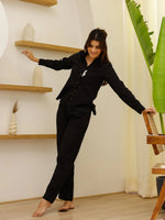 Black Bunny Loungewear Set - SanskrutiHomes