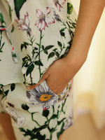 Green Printed Night Suit Shorts Set - SanskrutiHomes