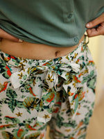 Green Solid & Printed Loungewear Set - SanskrutiHomes
