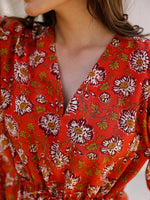 Printed Maxi Night dress - SanskrutiHomes