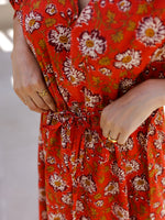 Printed Maxi Night dress - SanskrutiHomes