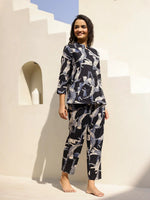 Women's Cat Printed Cotton Night Suit Set - SanskrutiHomes