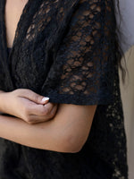 Black Net Shirts & Shorts Set - SanskrutiHomes