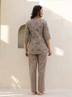 Printed Pure Cotton Night suit - SanskrutiHomes