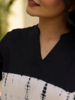 BLACK Tye & Dye Night suit - SanskrutiHomes