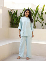 Women Cotton Night Suit with Pant - SanskrutiHomes