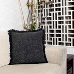 Grey 100% Cotton Cushion Covers. - SanskrutiHomes