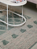 Hand-weaved 100% Cotton Multi-color Rug - SanskrutiHomes