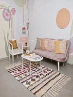 Hand-weaved 100% Multi-color Rug - SanskrutiHomes