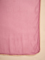 Lavender Pure Cotton V-Neck Kurta Set For Women - SanskrutiHomes