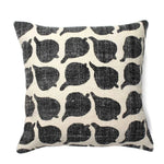 Black 100% Cotton rug Cushion Covers. - SanskrutiHomes