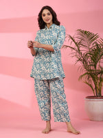 Cornflower Cotton Co-ord set - SanskrutiHomes