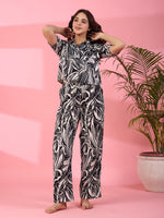 Floral Printed Night Suit - SanskrutiHomes