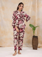 Magnolia Cotton Night Suit - SanskrutiHomes