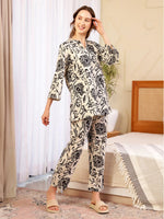 Flower Printed Cotton Co-ords Set for Women - SanskrutiHomes