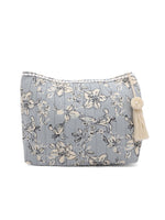 Floral Printed Quilted Pouch - SanskrutiHomes