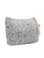 Floral Printed Quilted Pouch - SanskrutiHomes