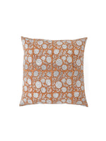 Cotton Orange Colour Floral Cushion Covers - SanskrutiHomes