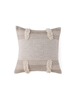 Cotton Cream Colour Self Design Cushion Covers - SanskrutiHomes