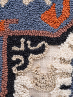 Cotton Blue Colour Embroidered Cushion Covers - SanskrutiHomes