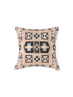 Velvet Beige Colour Geometric Cushion Covers - SanskrutiHomes