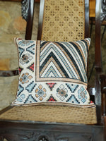 Velvet Multi Colour Geometric Cushion Covers - SanskrutiHomes