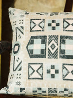 Velvet Beige Colour Geometric Cushion Covers - SanskrutiHomes