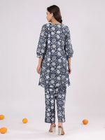 Pure Cotton Floral Night Suit Set for Women - SanskrutiHomes
