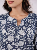 Pure Cotton Floral Night Suit Set for Women - SanskrutiHomes