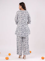 Floral Printed Cotton Night Suit for Kids - SanskrutiHomes