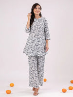 Cotton Printed Night Suit Set for Women - SanskrutiHomes