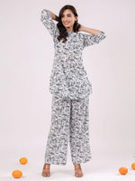 Cotton Printed Night Suit Set for Women - SanskrutiHomes
