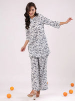 Cotton Printed Night Suit Set for Women - SanskrutiHomes