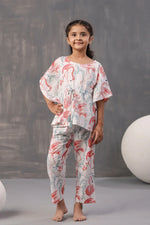 Floral Printed Cotton Night Suit for Kids - SanskrutiHomes