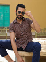 Men's Pure Cotton Black Casual Shirt - SanskrutiHomes