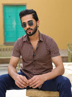 Men's Pure Cotton Black Casual Shirt - SanskrutiHomes
