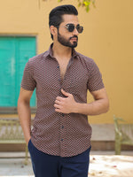 Men's Pure Cotton Black Casual Shirt - SanskrutiHomes
