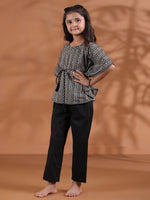Cotton Black Top and Trouser for Kids - SanskrutiHomes