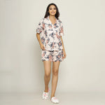 Baby Pink Cotton Printed Night Suit Set - SanskrutiHomes