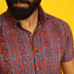 Sanskruti Homes Multi-colored Cotton Printed Shirt - SanskrutiHomes