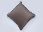 Grey Solid Print Velvet Cushion Cover - SanskrutiHomes