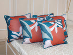 Velvet Floral Design Printed Cushion Cover - SanskrutiHomes